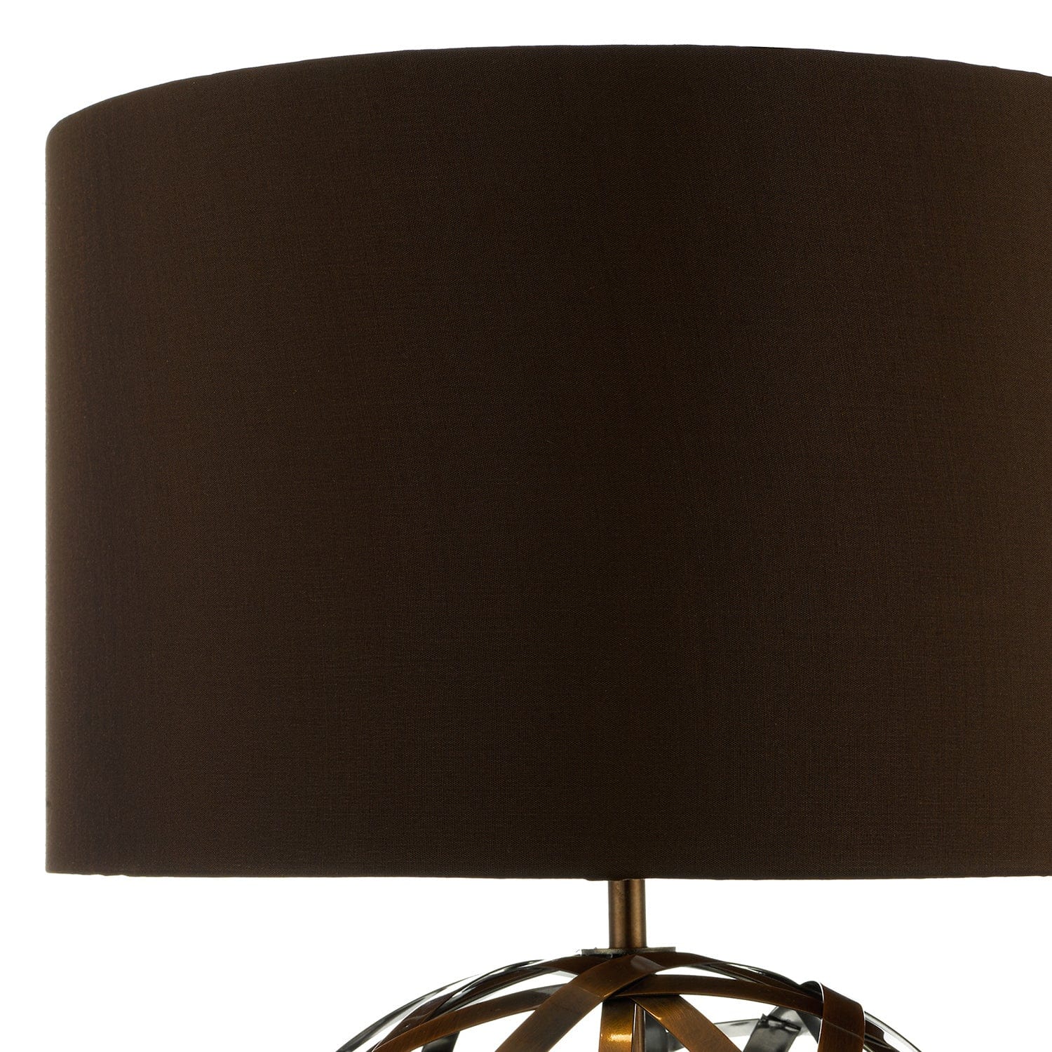 dar lighting Voyage Table Lamp Antique Copper With Shade VOY4264