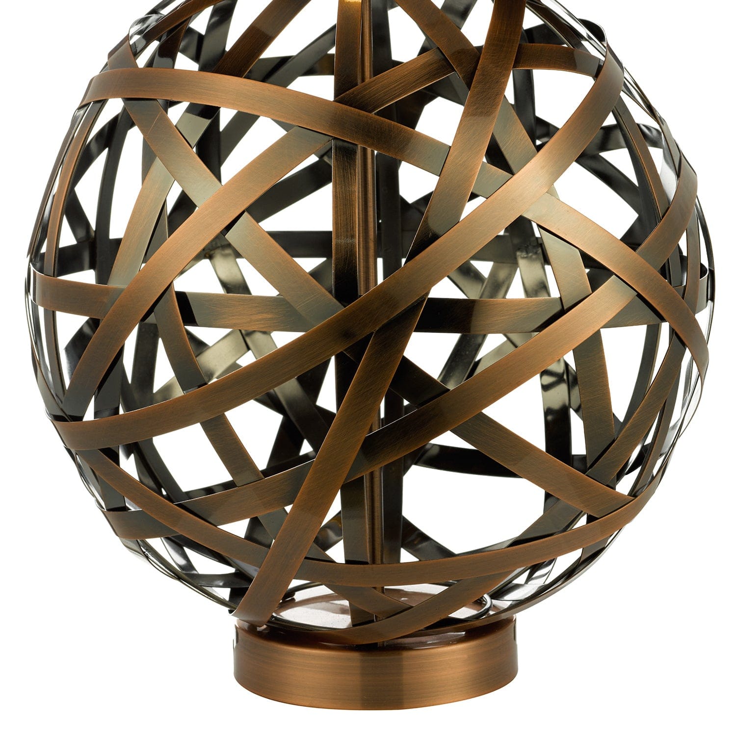 dar lighting Voyage Table Lamp Antique Copper With Shade VOY4264