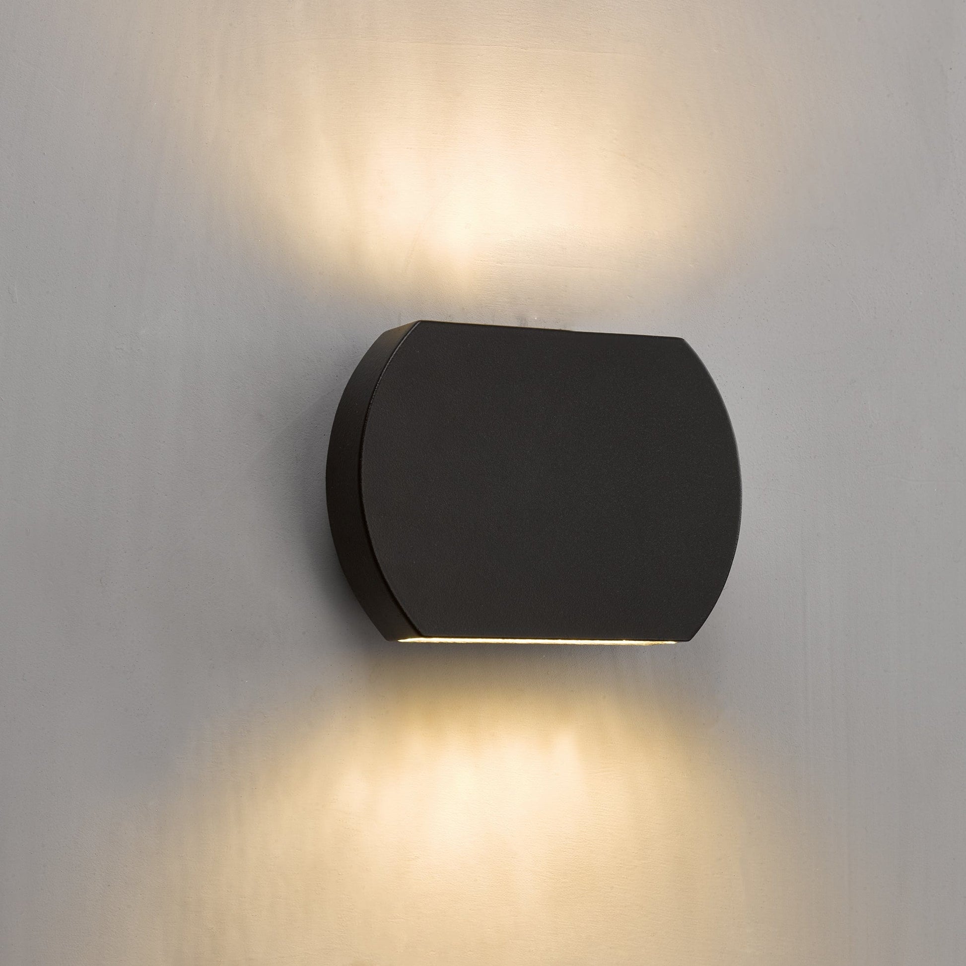 dar lighting Vulcan Outdoor Wall Light Dark Grey IP44 LED VUL2137