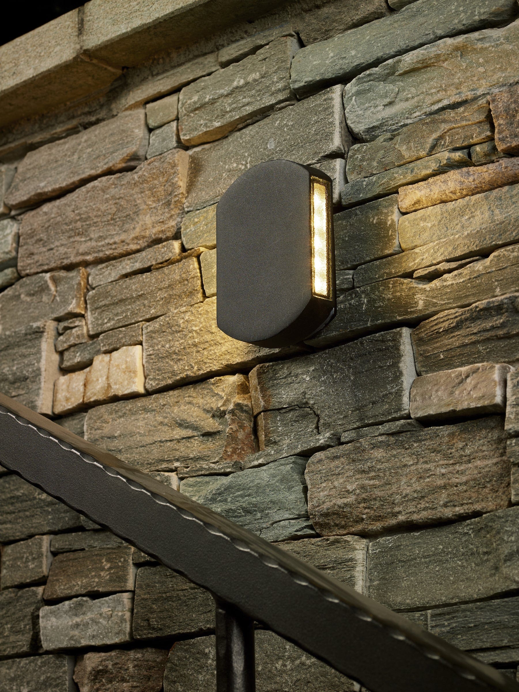 dar lighting Vulcan Outdoor Wall Light Dark Grey IP44 LED VUL2137