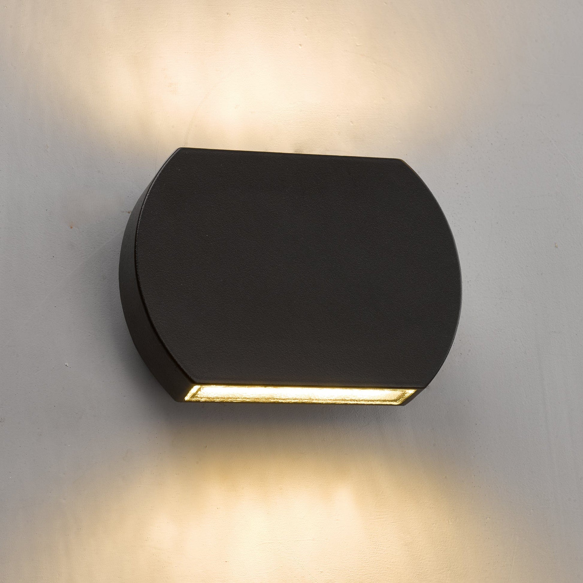 dar lighting Vulcan Outdoor Wall Light Dark Grey IP44 LED VUL2137