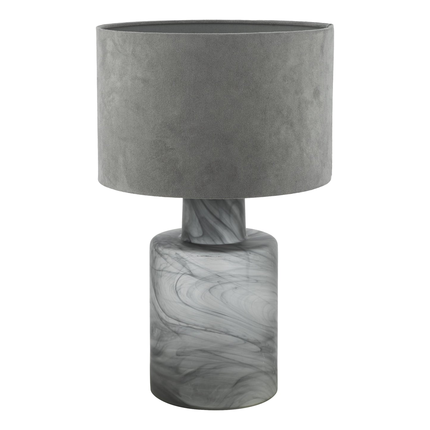 dar lighting Wanda Table Lamp Smoked Glass With Shade WAN4210