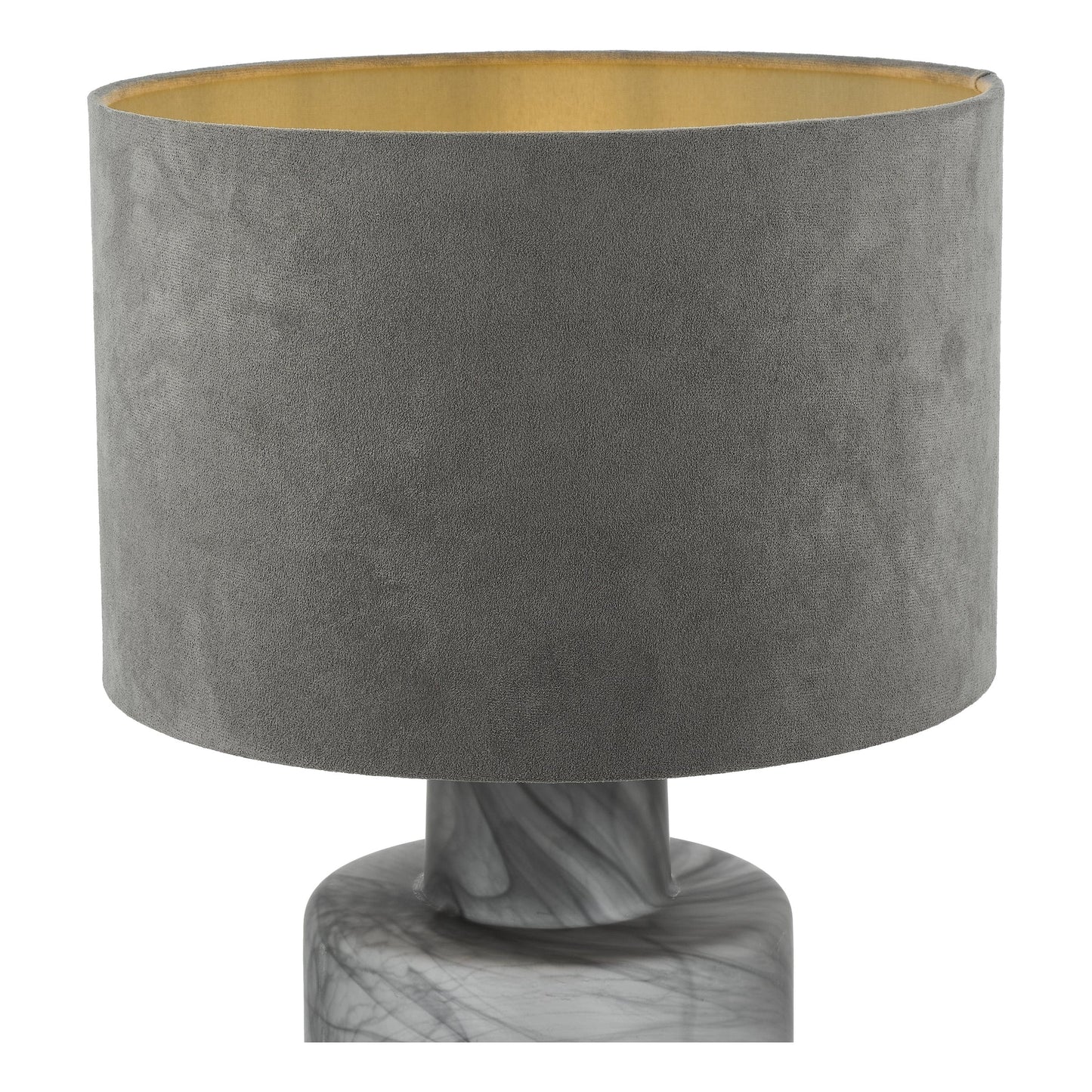 dar lighting Wanda Table Lamp Smoked Glass With Shade WAN4210
