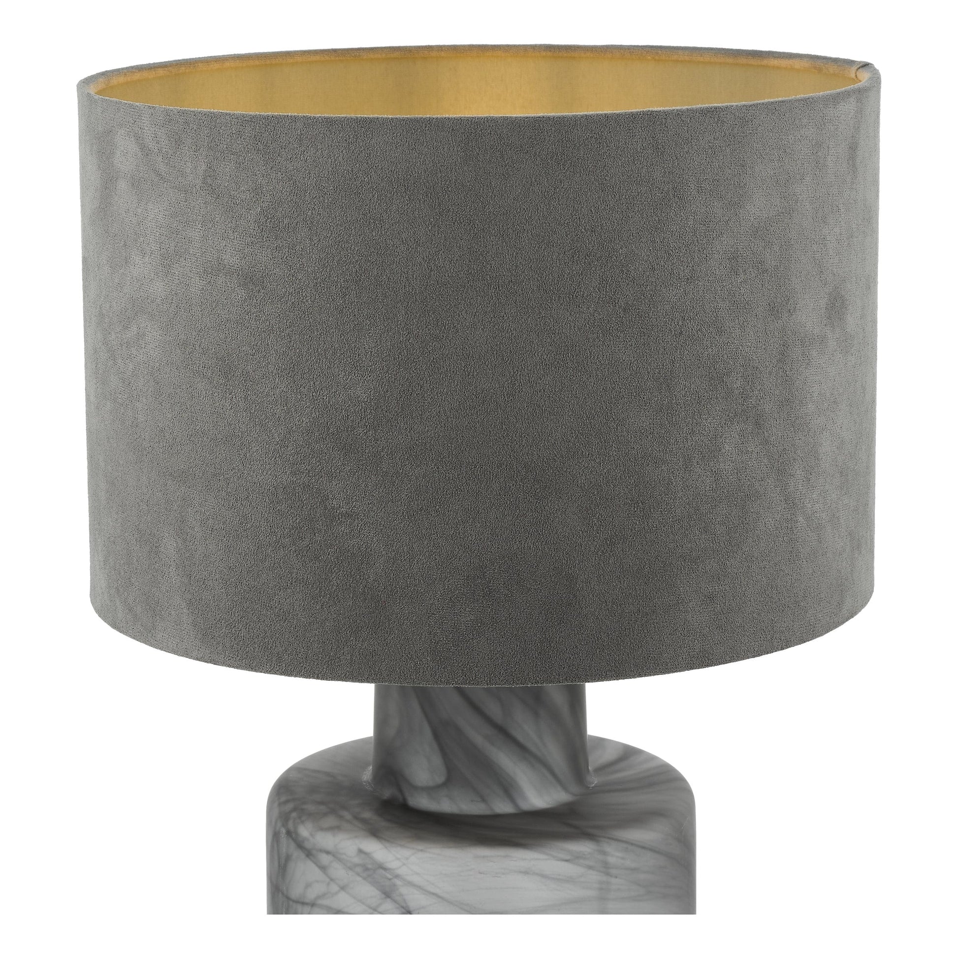dar lighting Wanda Table Lamp Smoked Glass With Shade WAN4210