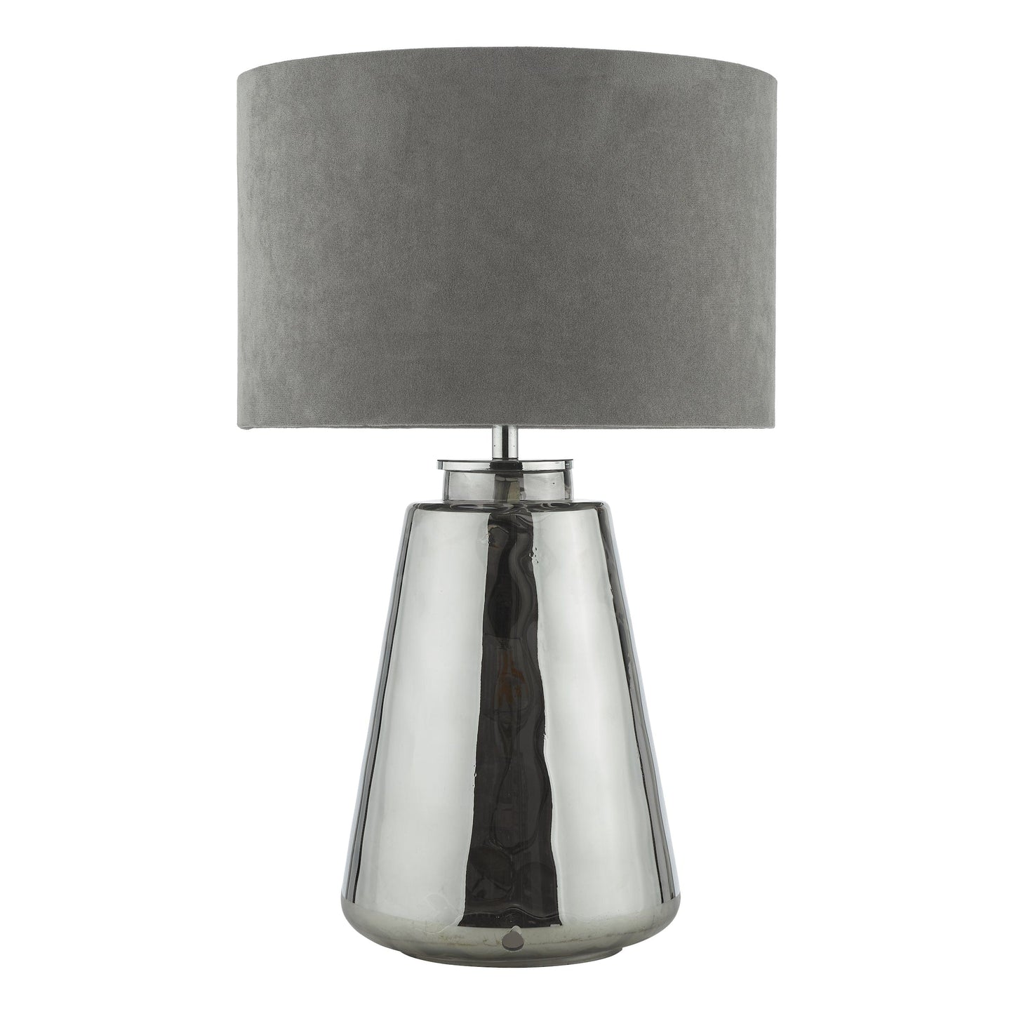 dar lighting Wycliffe Table Lamp Smoked Glass With Shade WYC4210