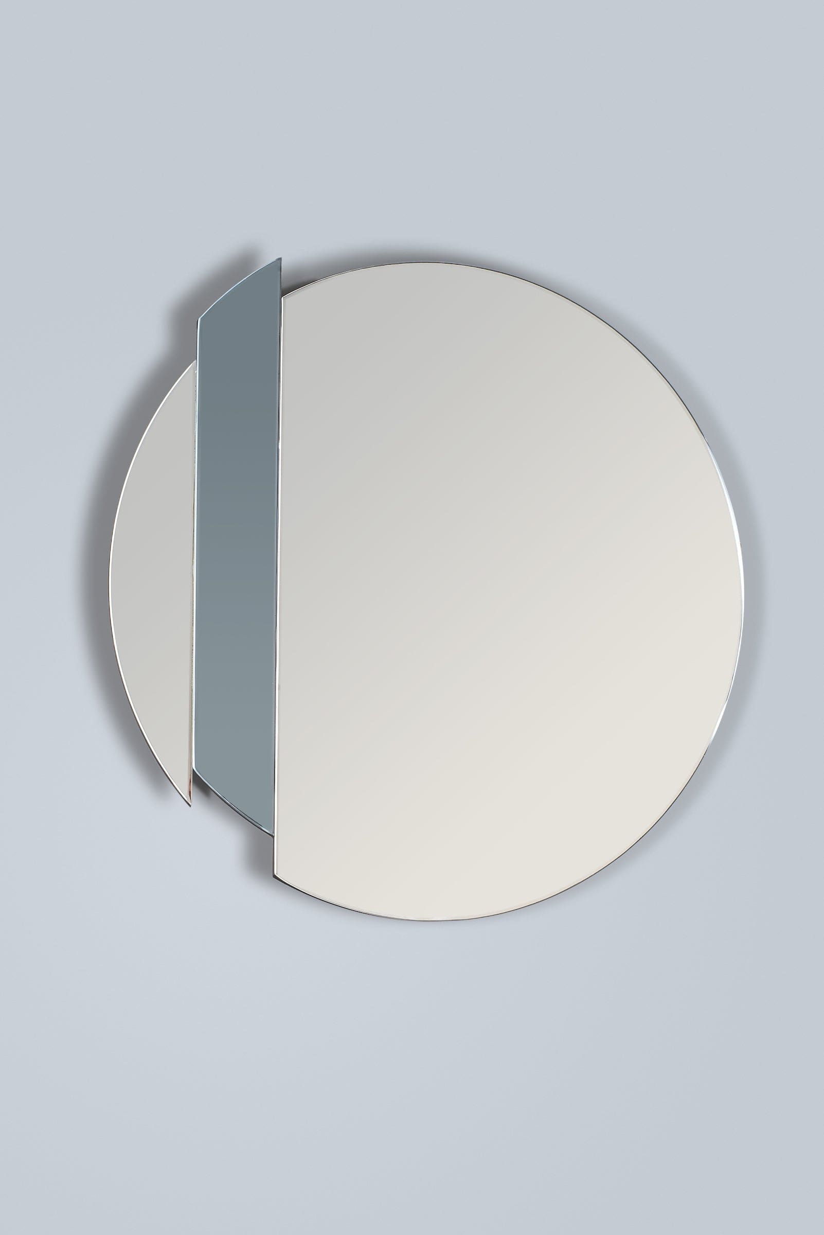 dar lighting Yulia Silver And Smoked Mirror 50cm 002YUL50