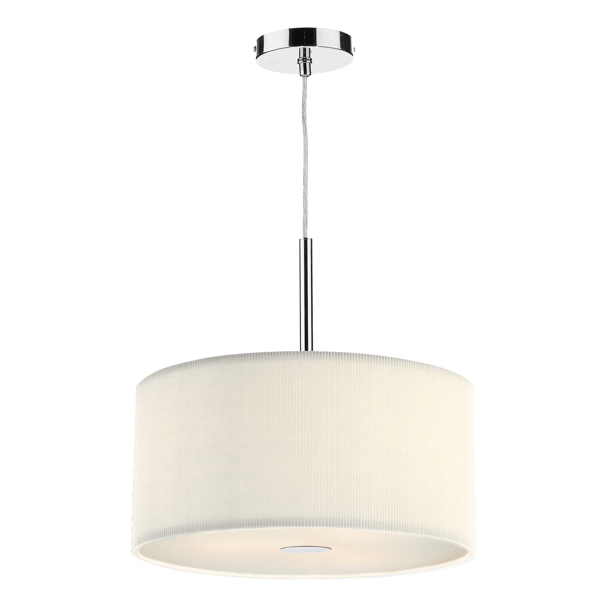 dar lighting Zaragoza 3 Light Pendant Cream 40cm ZAR1033