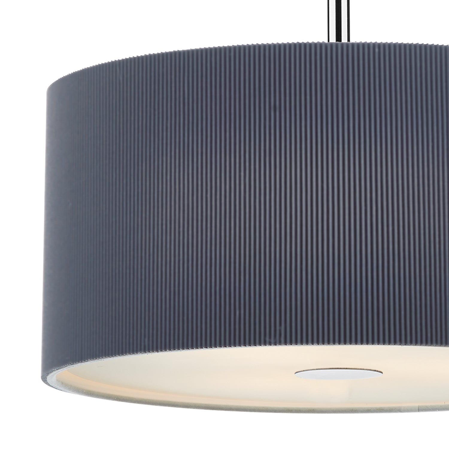 dar lighting Zaragoza 3 Light Pendant Grey 40cm ZAR1039