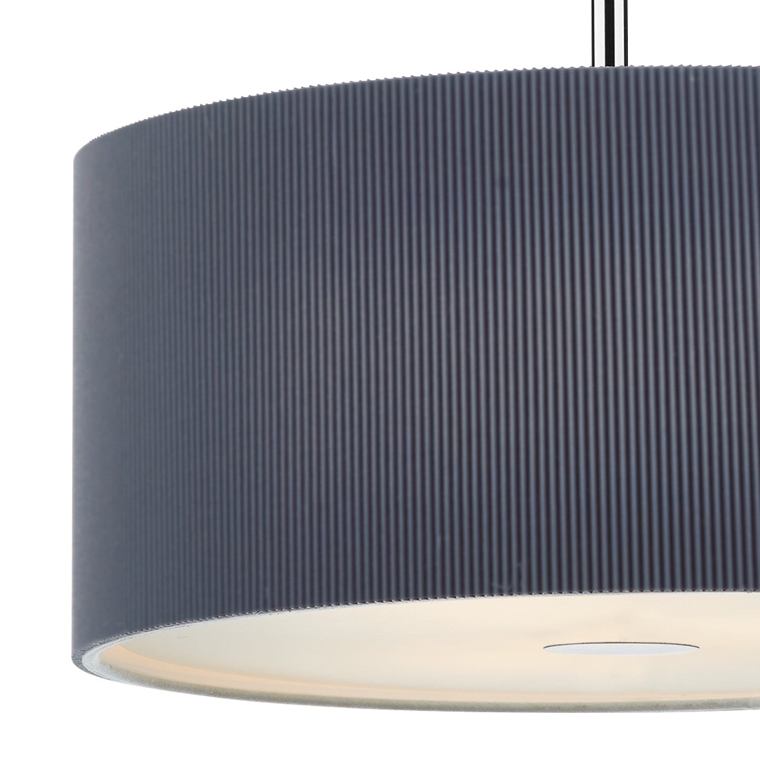 dar lighting Zaragoza 3 Light Pendant Grey 60cm ZAR1739