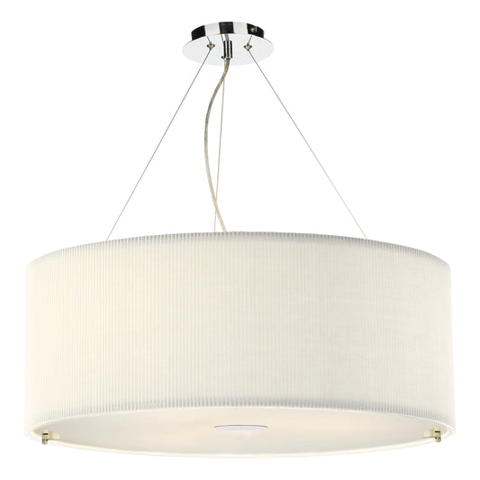 dar lighting Zaragoza 6 Light Pendant Cream 90cm ZAR0633
