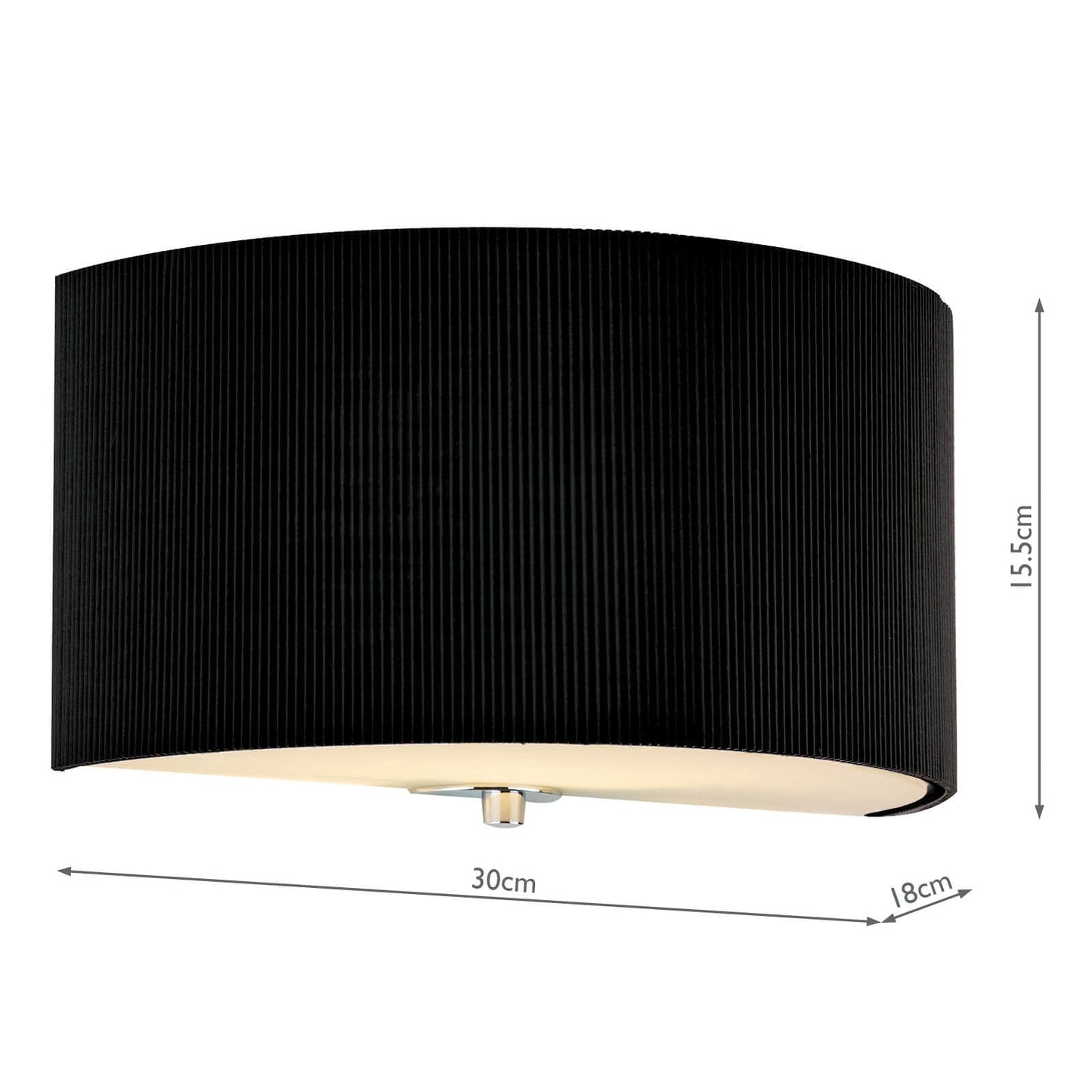 dar lighting Zaragoza Wall Light With Black Shade ZAR0122