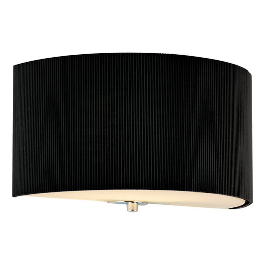 dar lighting Zaragoza Wall Light With Black Shade ZAR0122