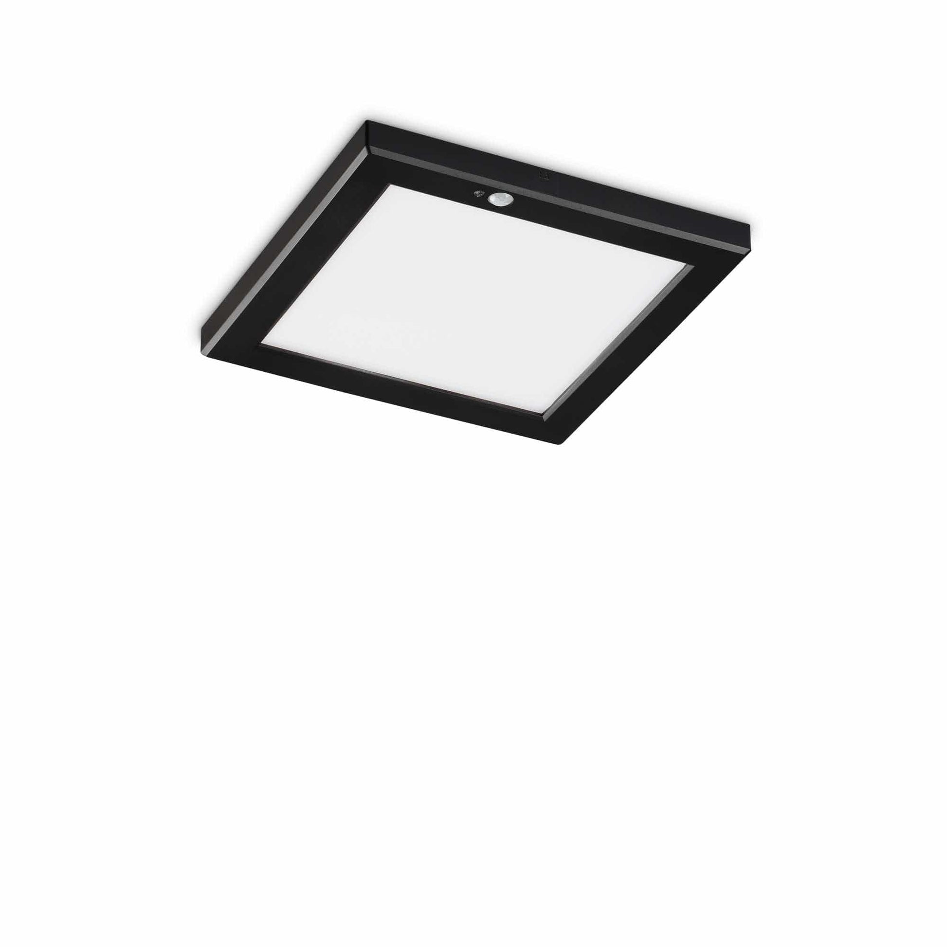 Ideal Lux Aura Pl Square 4000K Nero Sensor 306414