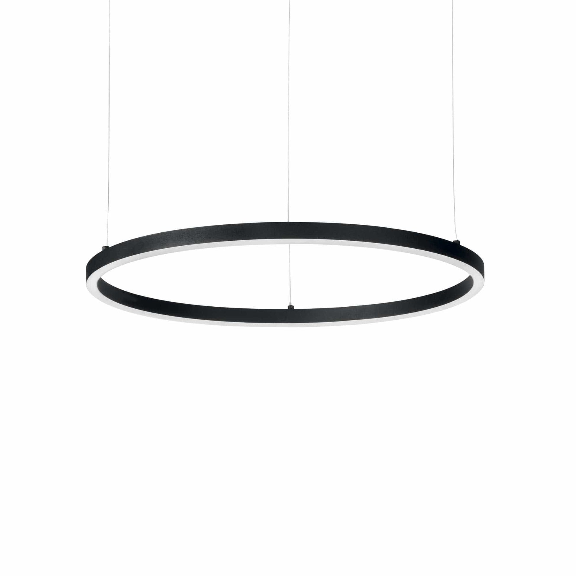 Ideal Lux Oracle Slim Sp D070 Round 3000K On-Off Bk 229515
