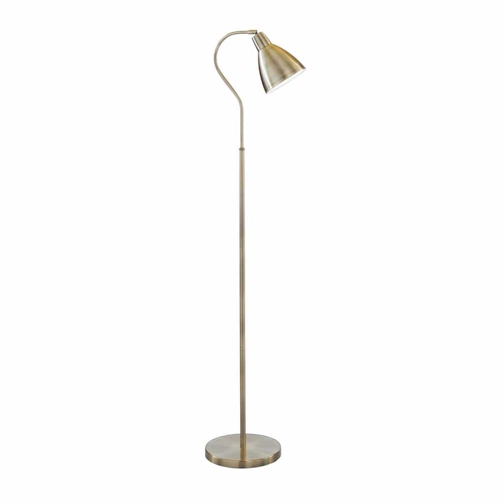 Searchlight Adjustable Floor Lamp - Antique Brass 5026AB