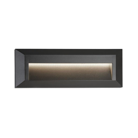 Searchlight Ankle Outdoor Wall Light - Dark Grey Metal & Frosted Glass 8732GY