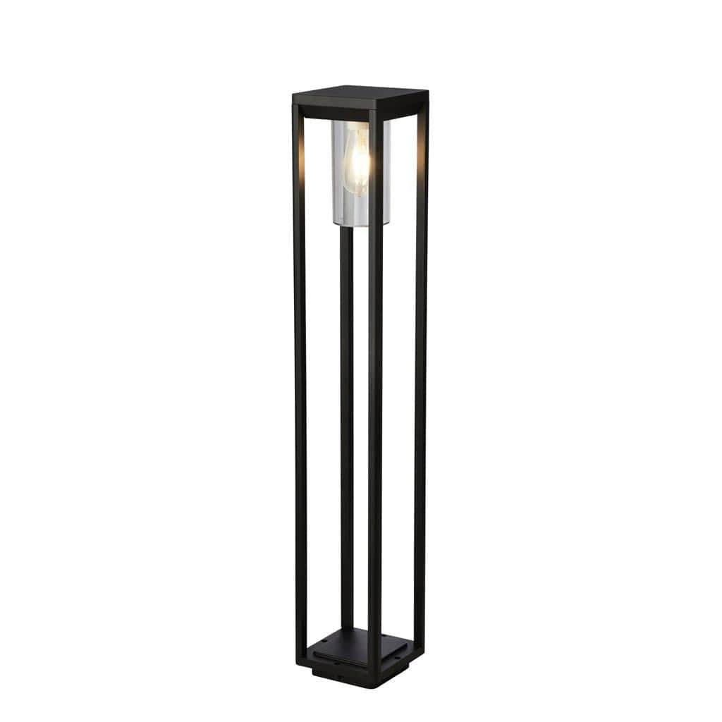 Searchlight Atlanta Outdoor Post - Black Metal & Polycarbonate 28731-900