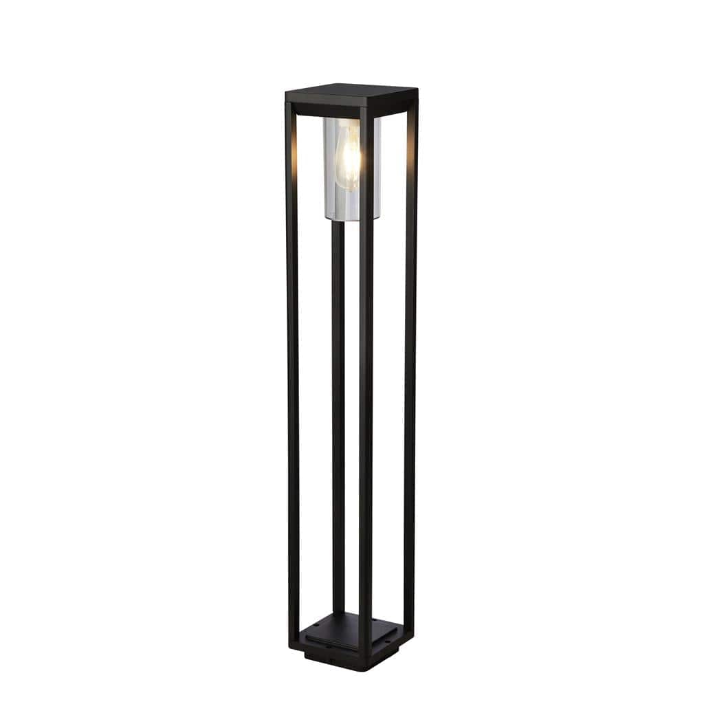 Searchlight Atlanta Outdoor Post - Black Metal & Polycarbonate 28731-900