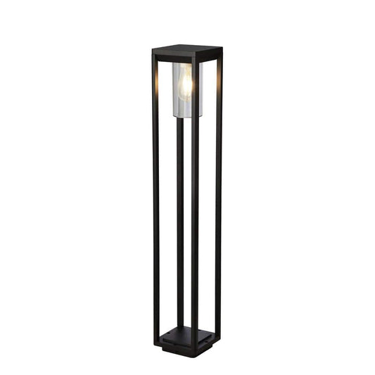 Searchlight Atlanta Outdoor Post - Black Metal & Polycarbonate 28731-900