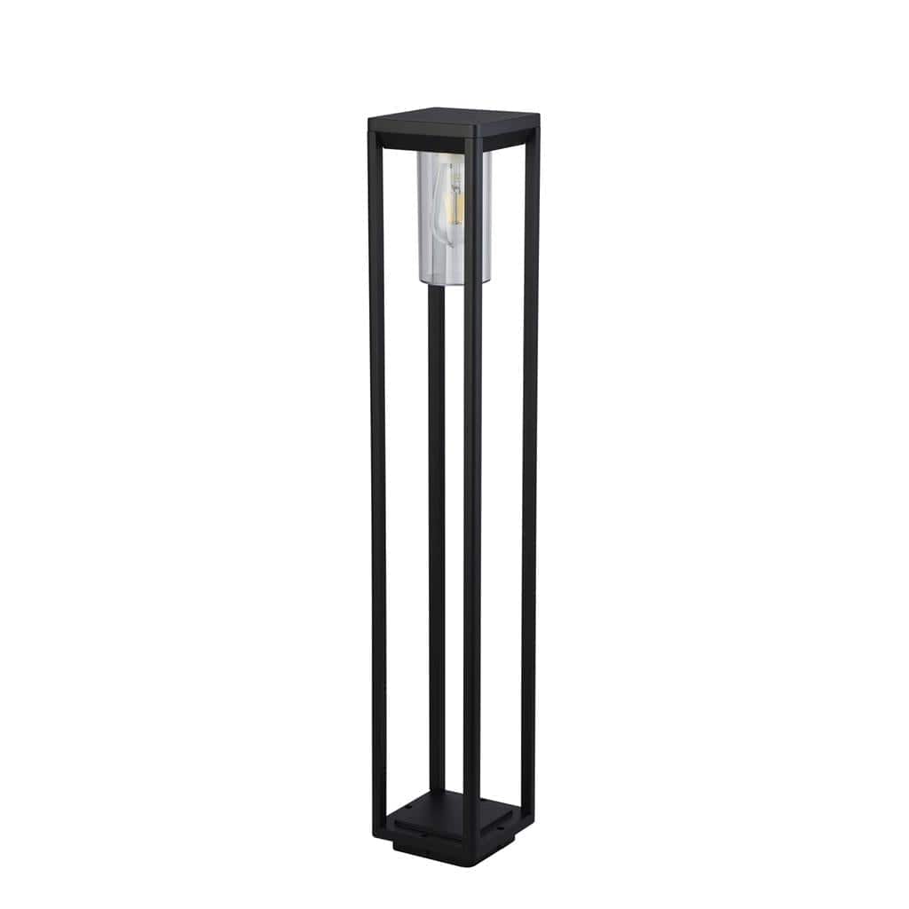 Searchlight Atlanta Outdoor Post - Black Metal & Polycarbonate 28731-900