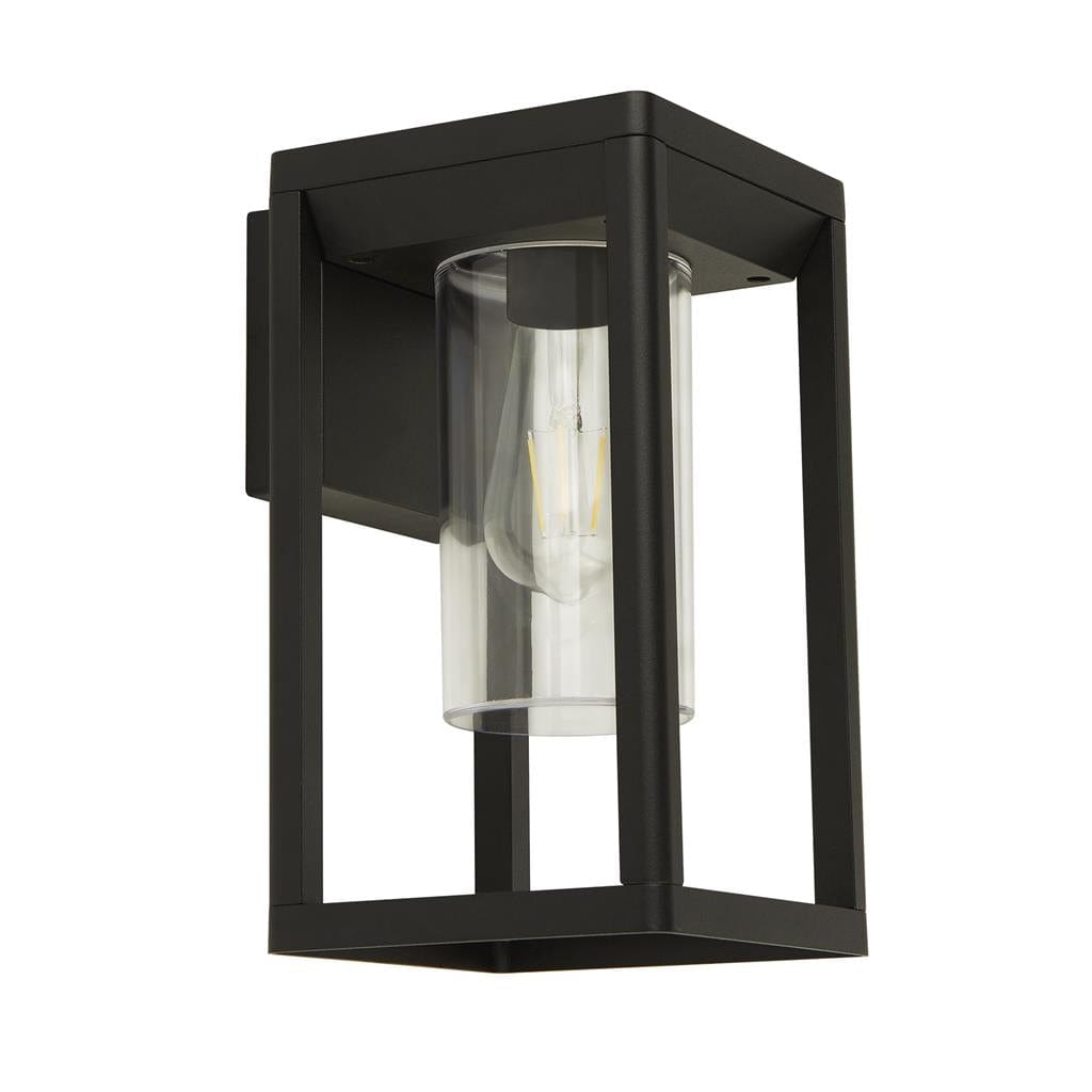 Searchlight Atlanta Outdoor Wall Light - Black Metal & Polycarbonate 28731BK