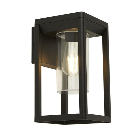 Searchlight Atlanta Outdoor Wall Light - Black Metal & Polycarbonate 28731BK