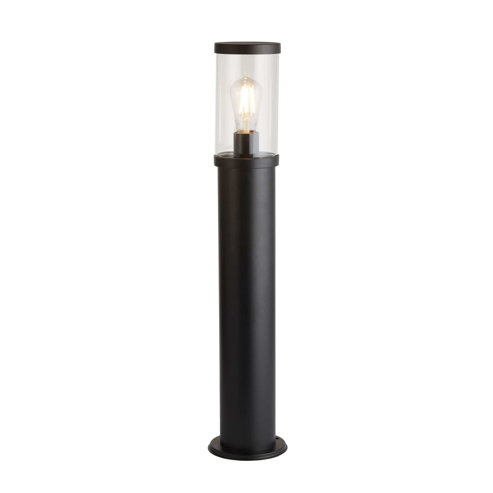 Searchlight Bakerloo Outdoor Post - Black Metal & Polycarbonate 8631-730