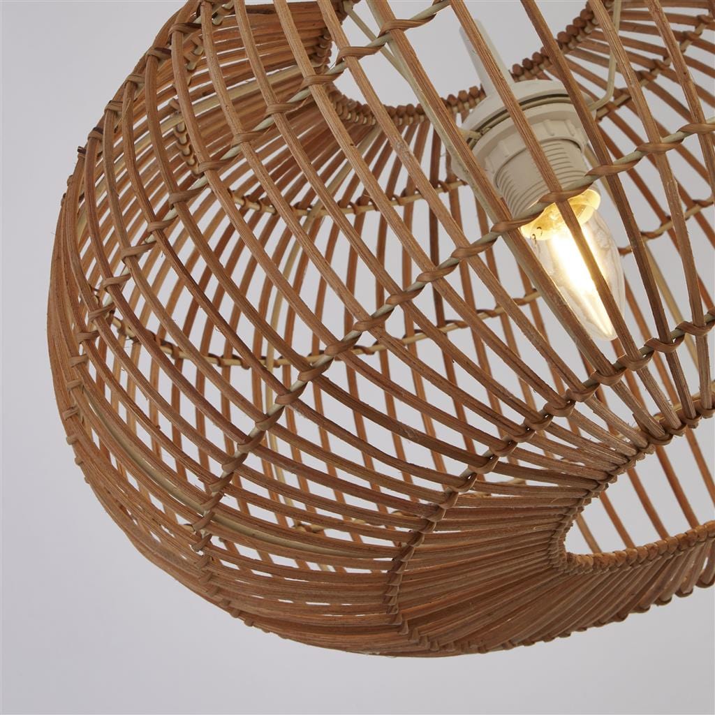 Searchlight Bali Pendant  - Bamboo 7401CW