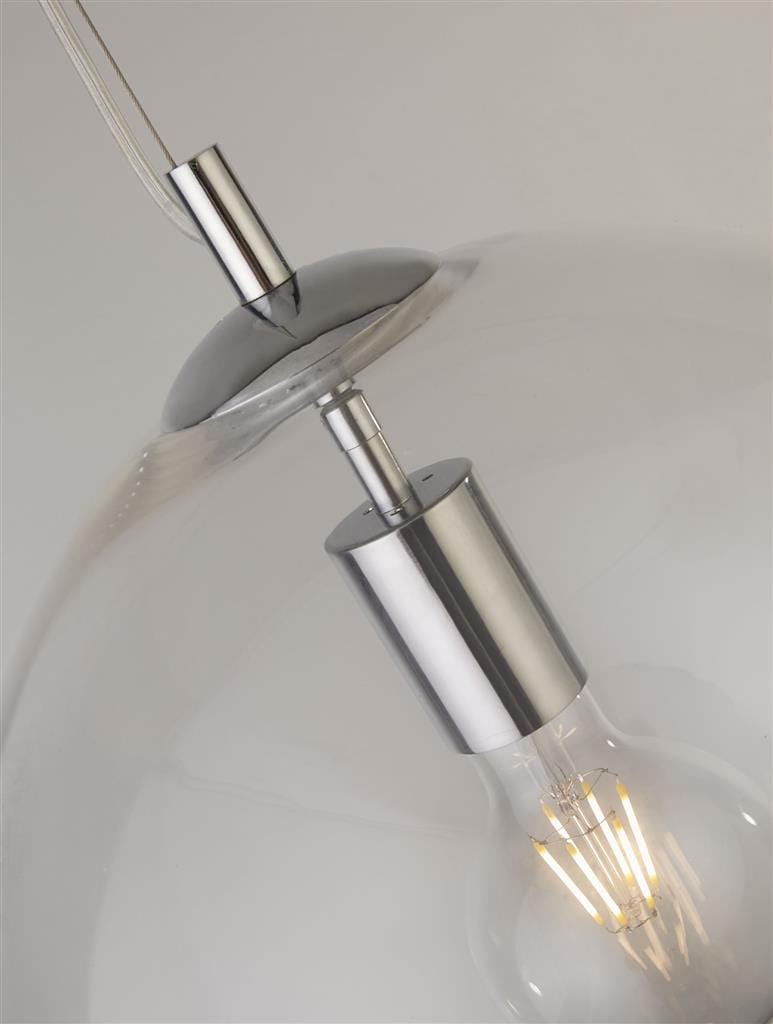 Searchlight Balls Pendant - Chrome & Glass 1635CL