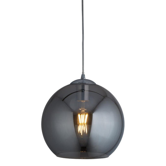 Searchlight Balls  Pendant  - Chrome Metal & Smoked Glass 1632SM