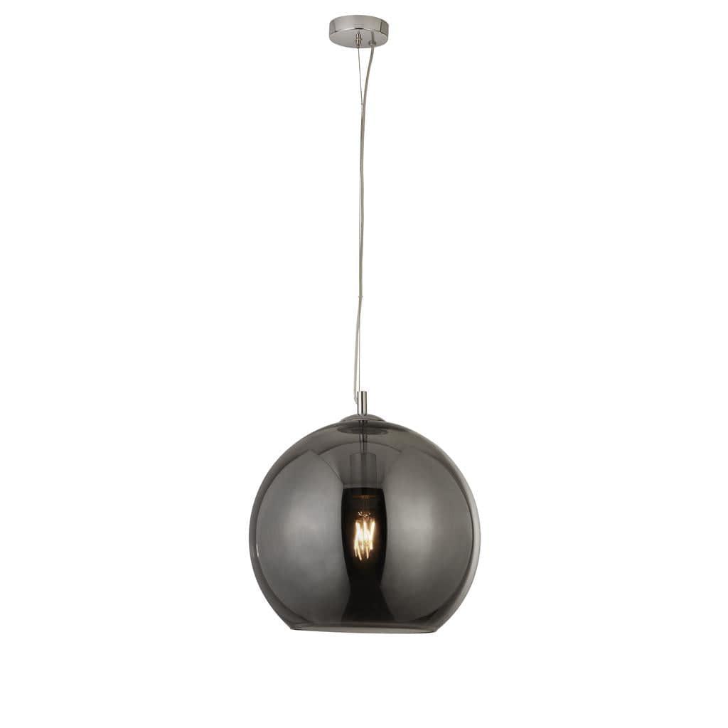 Searchlight Balls  Pendant  - Chrome Metal & Smoked Glass 1635SM