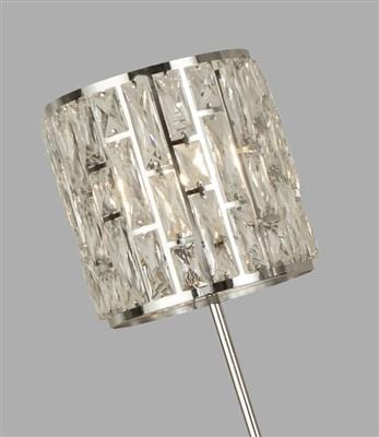 Searchlight Bijou Floor Lamp - Chrome Metal & Crystal Glass 6589CC