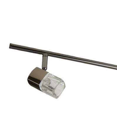 Searchlight Blocs 4Lt Split Bar Spotlight - Chrome & Clear Glass 9884BC