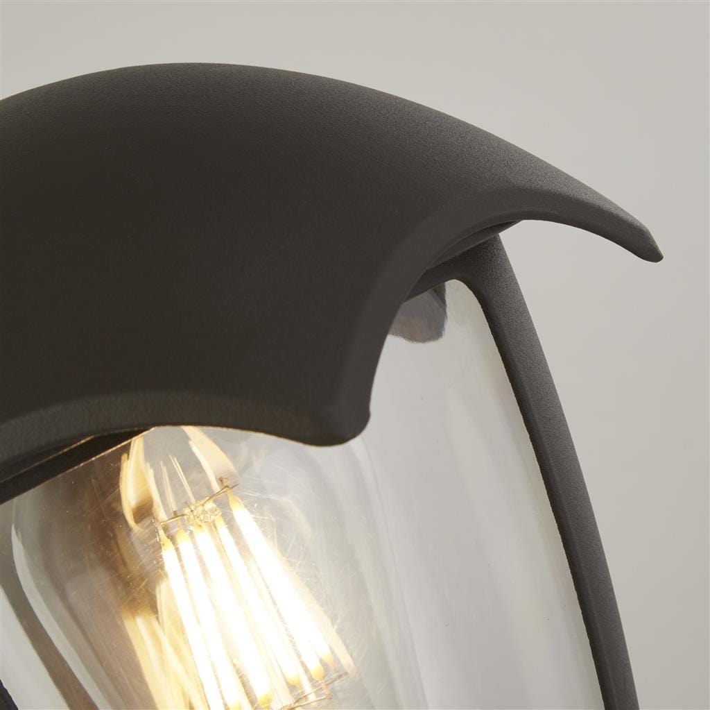 Searchlight Bluebell Outdoor Post - Grey Metal & Clear Polycarb 57892-300