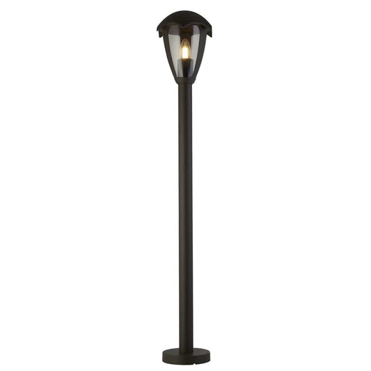 Searchlight Bluebell Outdoor Post - Grey Metal & Clear Polycarb 57892-970