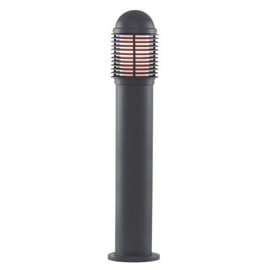 Searchlight Bollards 730mm Outdoor Post - Black Aluminium & Glass, IP44 1082-730