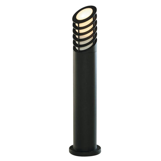 Searchlight Bollards  Outdoor Post - Black Metal & White Polycarbonate 1086-730