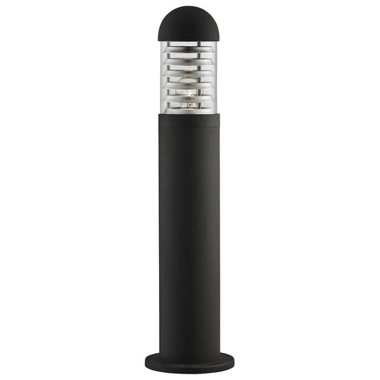 Searchlight Bronx Outdoor Post- Black Metal, Clear Glass & Polycarbonate 7900-600BK