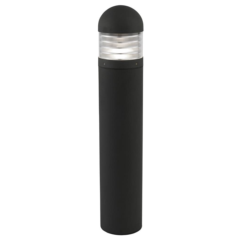 Searchlight Bronx Outdoor Post- Black Metal, Clear Glass & Polycarbonate 7900-900