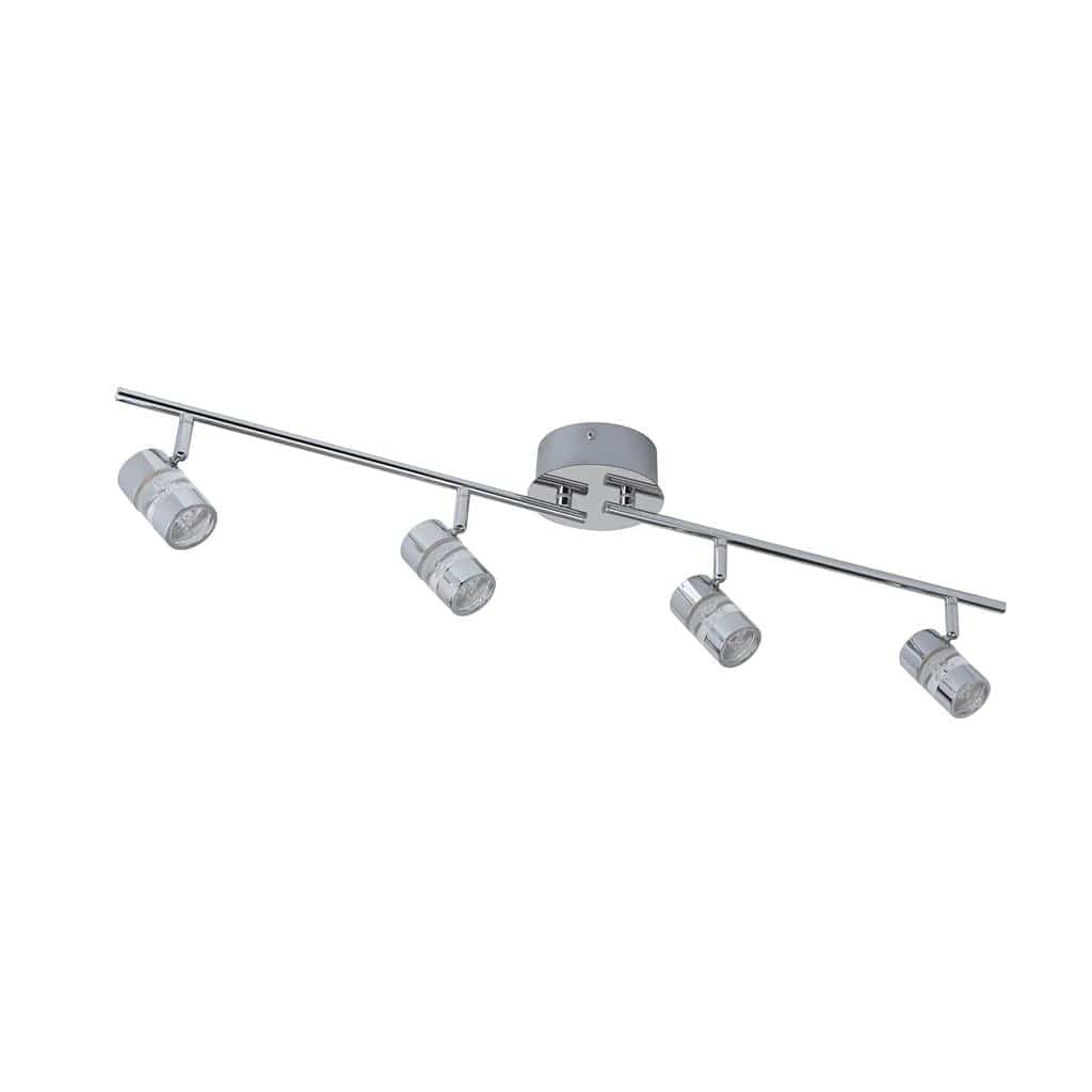 Searchlight Bubbles 4Lt Split Bar Spotlight - Chrome & Bubble Acrylic 4414CC