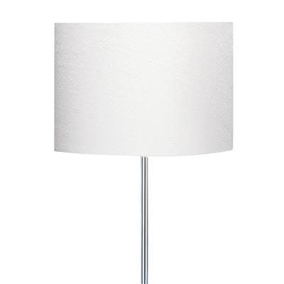 Searchlight Carter Floor Lamp - Chrome Base & Fabric Shade 7550CC