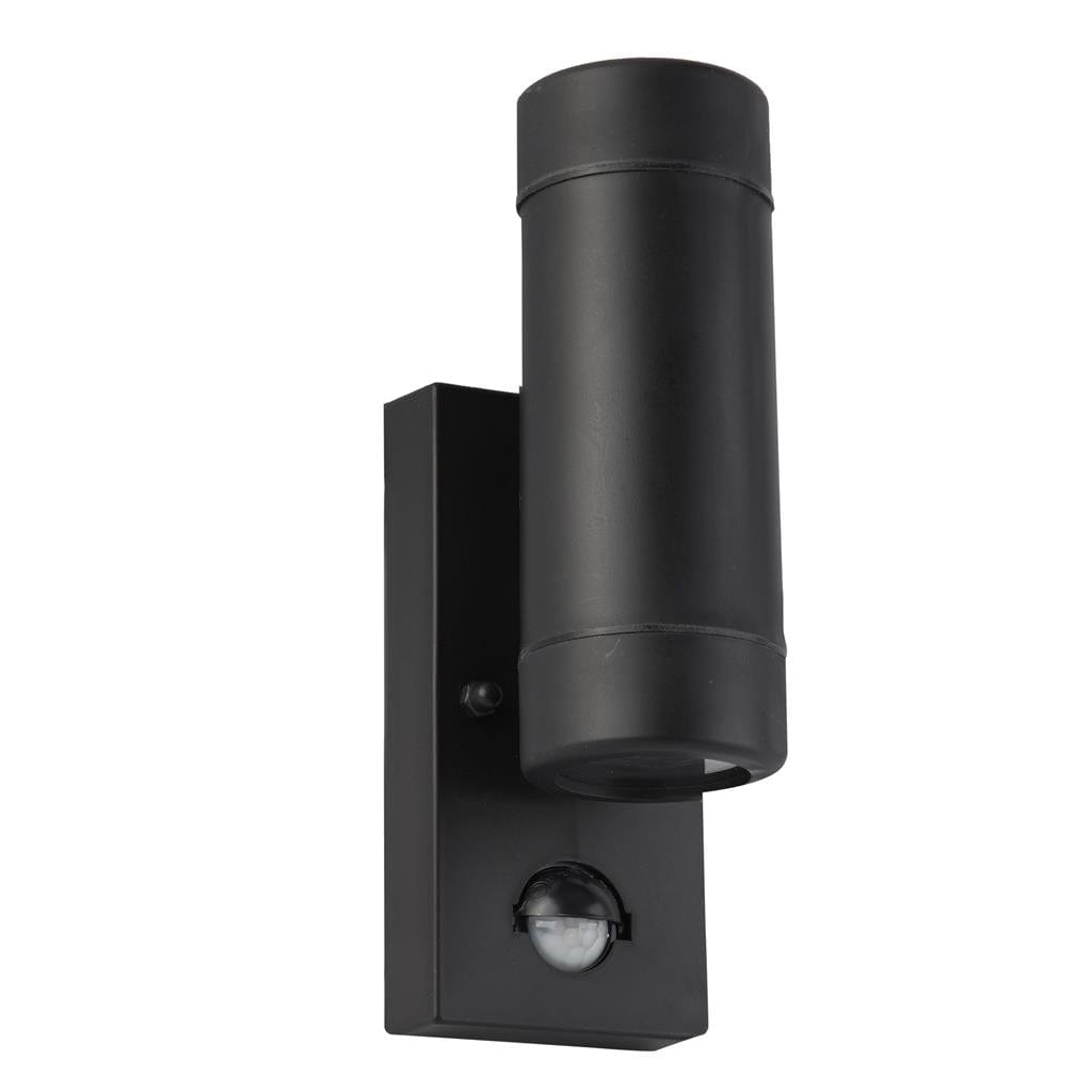 Searchlight Coastal Outdoor 2Lt Wall Light - Black Polycarbonate 6492-2BK