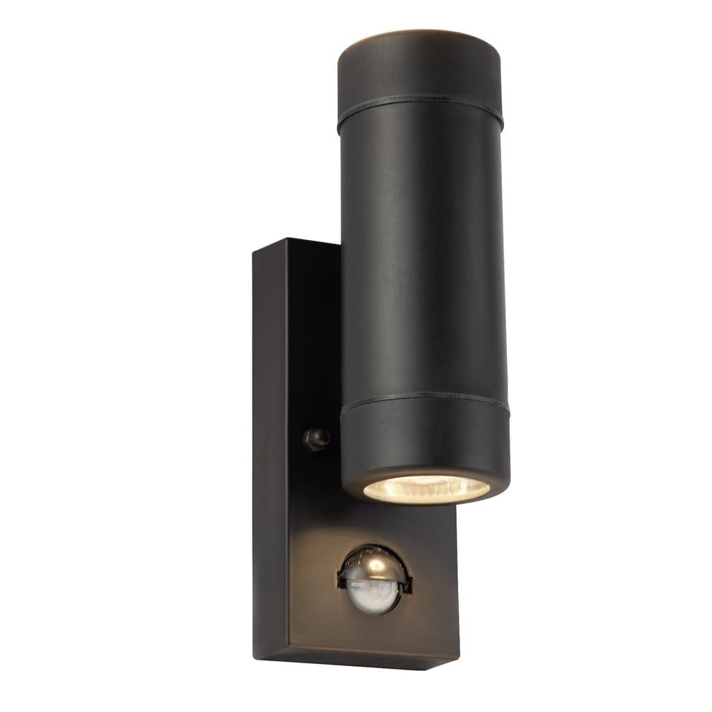 Searchlight Coastal Outdoor 2Lt Wall Light - Black Polycarbonate 6492-2BK