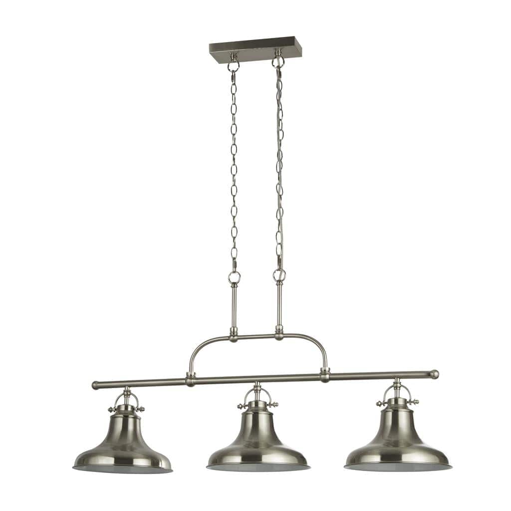 Searchlight Dallas 3Lt Bar Pendant - Antique Rouge Metal 3193-3SS