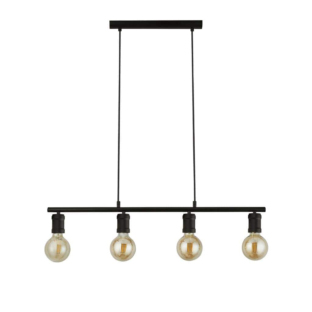 Searchlight Dance 4Lt Bar Pendant - Sand Black Metal 45201-4BK