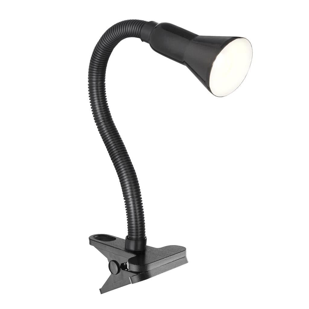 Searchlight Desk Partners Flex Clip Task Lamp - Black Metal 4122BK