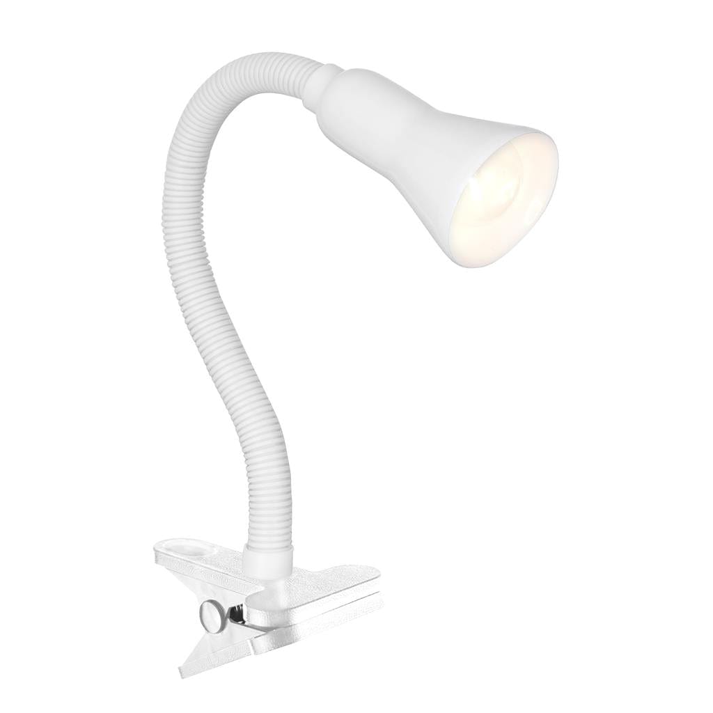 Searchlight Desk Partners Flex Clip Task Lamp - White Metal 4122WH