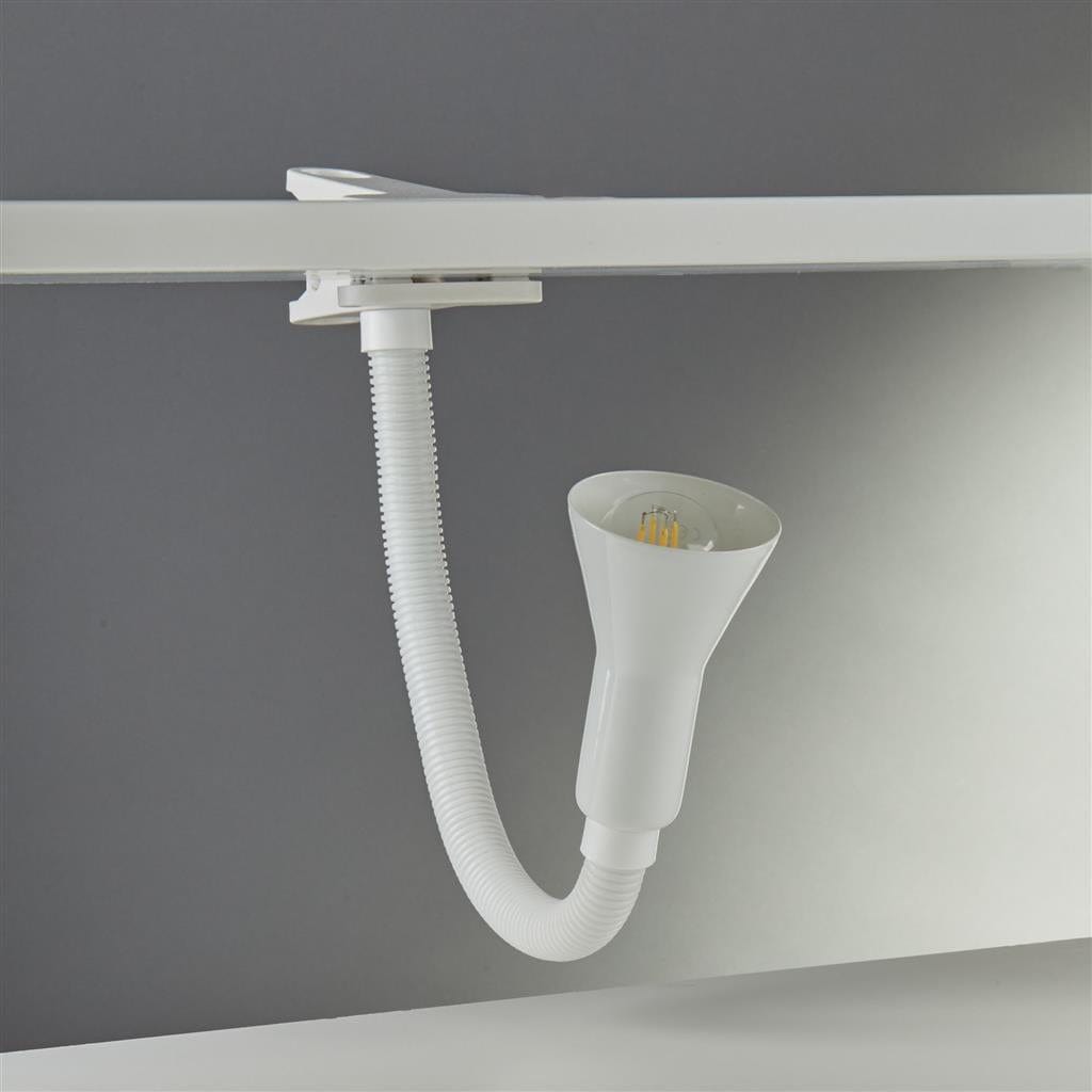 Searchlight Desk Partners Flex Clip Task Lamp - White Metal 4122WH
