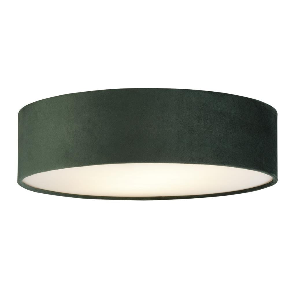 Searchlight Drum 2Lt Flush - Green Velvet 23298-2GR