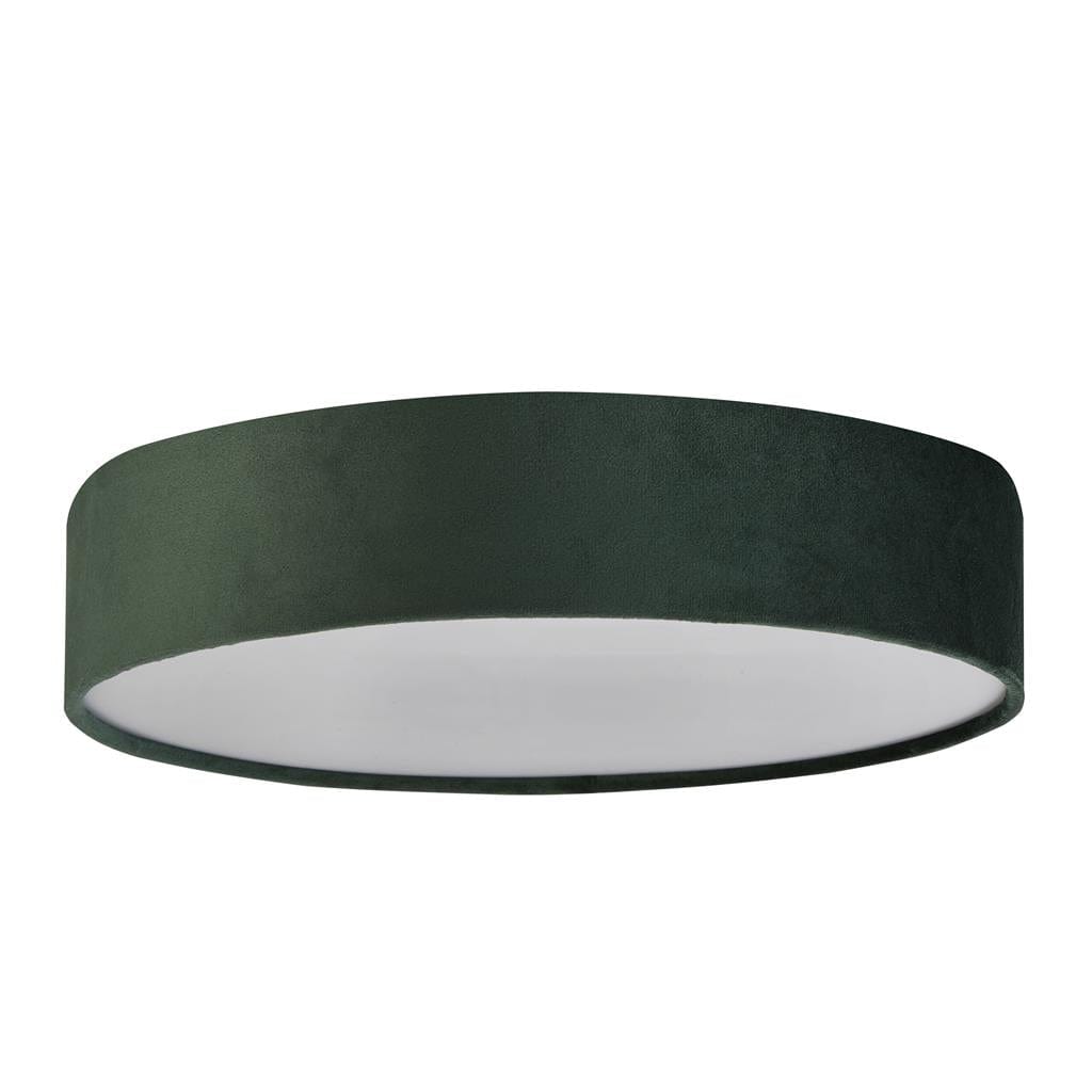 Searchlight Drum 3Lt Flush - Green Velvet 23298-3GR